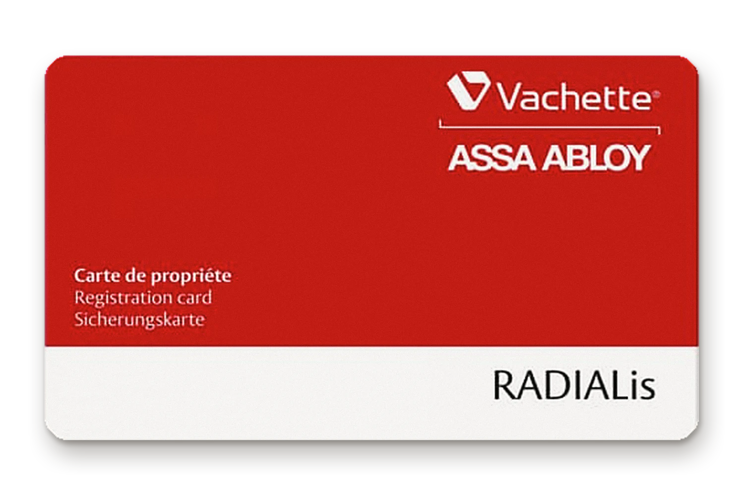 Carte de propriété Vachette Radialis