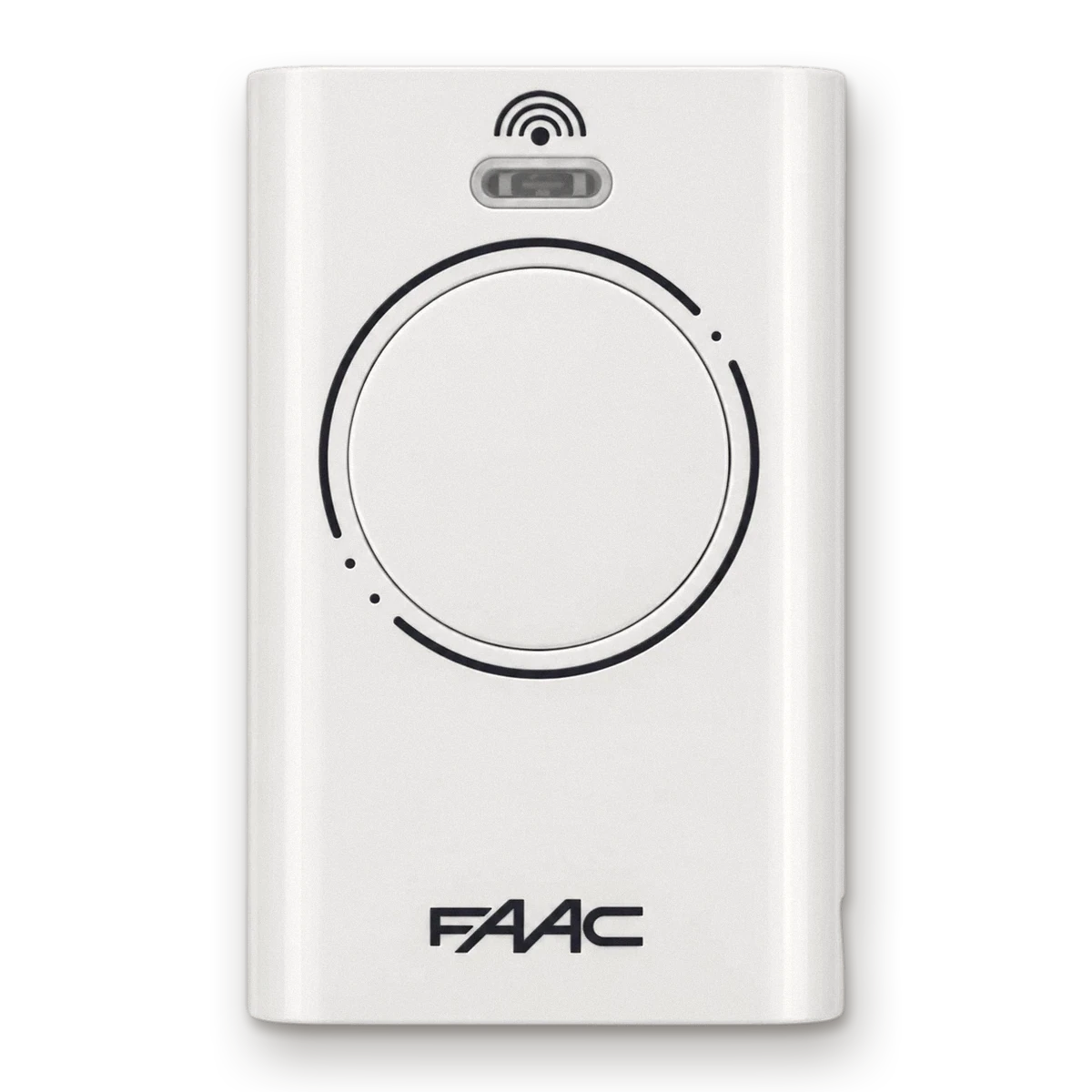 Télécommande de portail FAAC XT2 blanche à deux boutons
