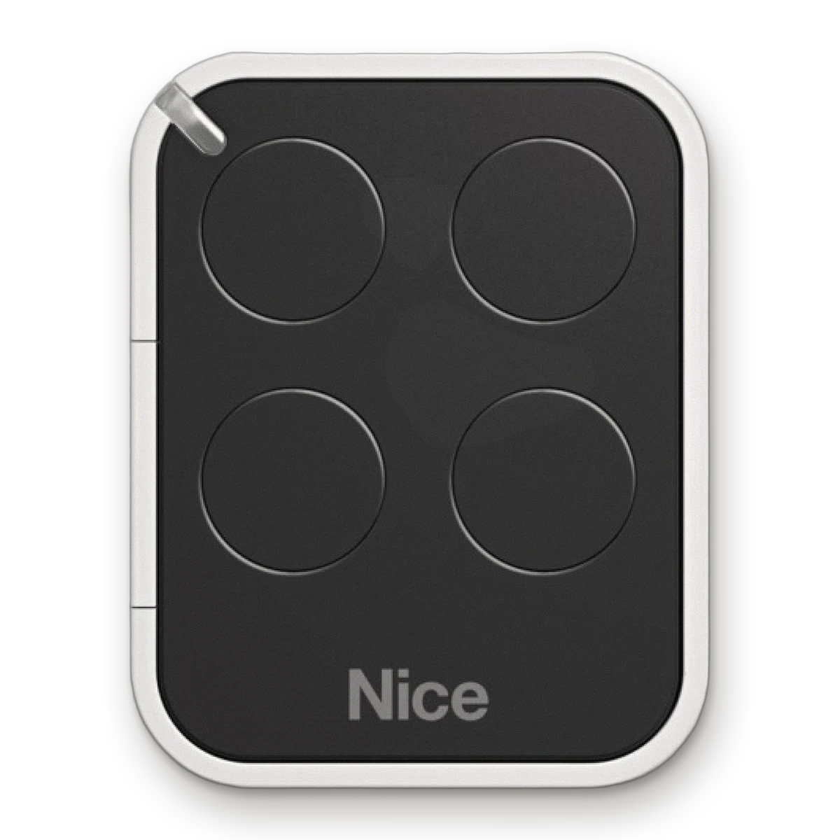 Télécommande de portail Nice noire à quatre boutons
